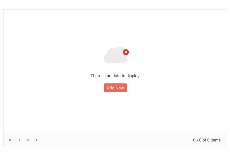 Telerik Blazor Grid Component – No Data Template