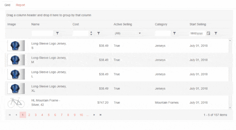 Grid to Report Grid to Report