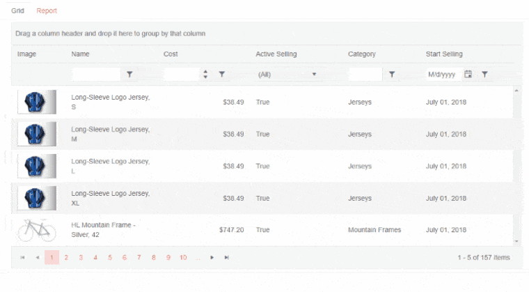Applying grouping and export presentation Applying grouping and export presentation