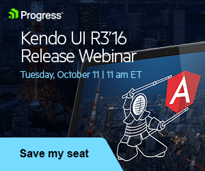 Kendo UI R3 2016 Release Webinar