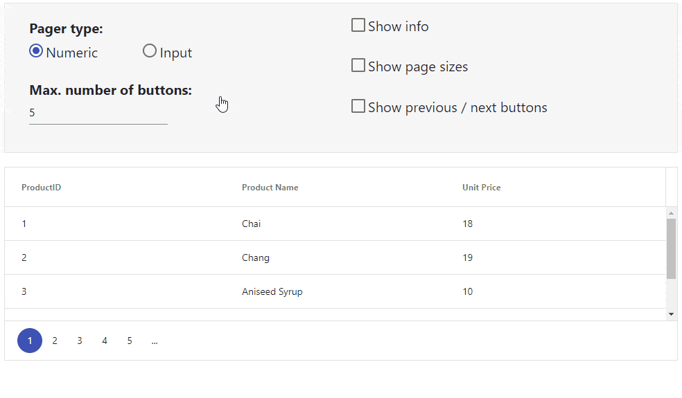 KendoReact-Pager KendoReact Pager Component