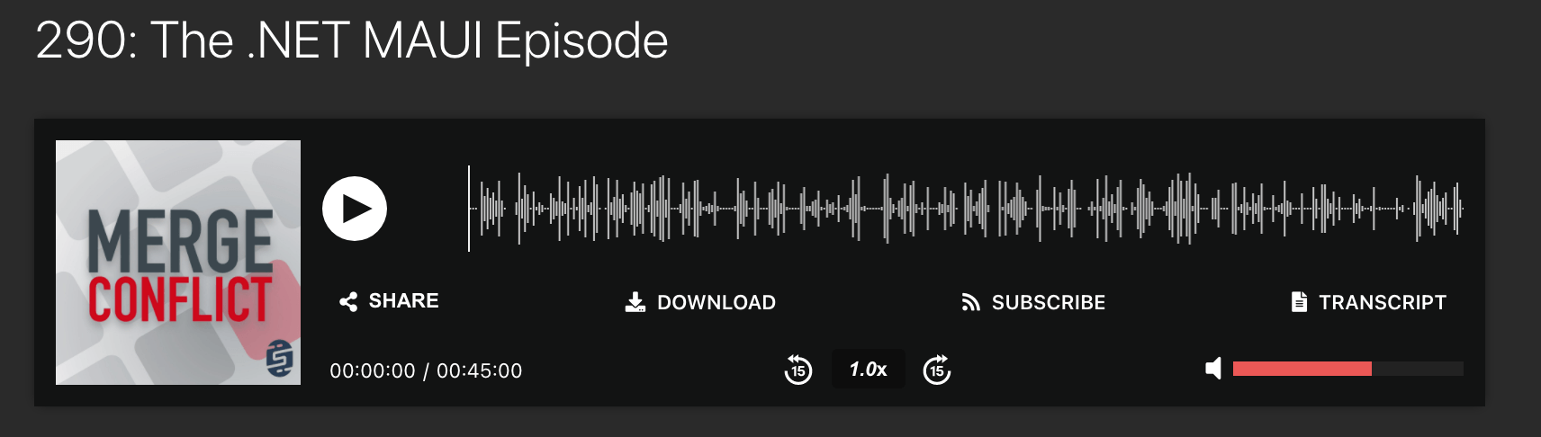 MergeConflictMaui Merge Conflict Maui podcast screenshot