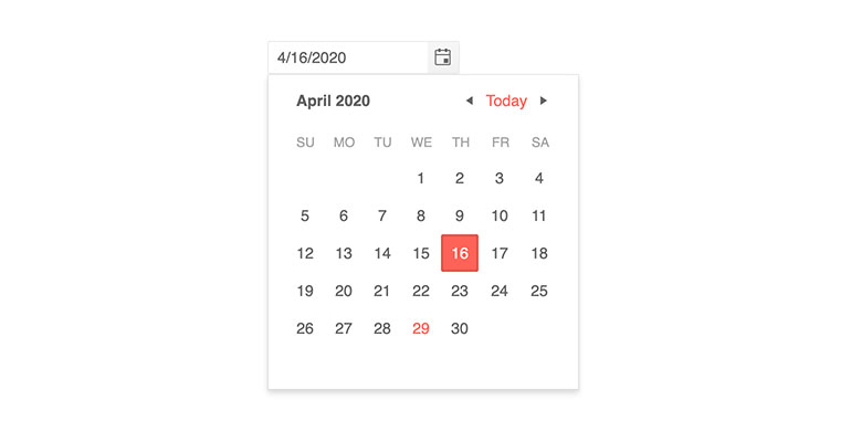 Kendo UI for Vue Native DatePicker