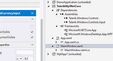 Telerik UI for WPF - .NET Core Design Time Support