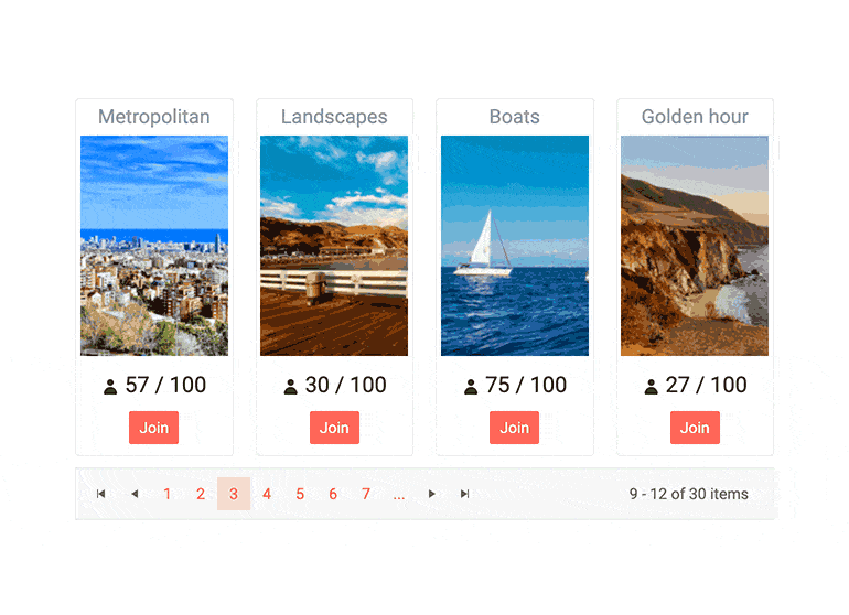 Telerik UI for ASP.NET MVC Pager Component -Themes Telerik UI for ASP.NET MVC Pager Component -Themes