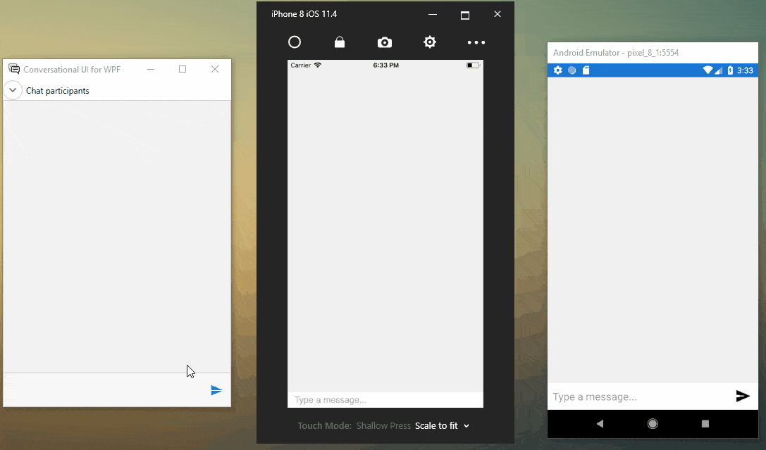 RadChat_WPF&Xamarin3 RadChat_WPF&Xamarin3