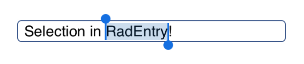 RadEntrySelection RadEntrySelection
