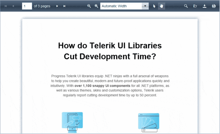 Telerik UI for ASP.NET AJAX RadPdfViewer Open Document feature Telerik UI for ASP.NET AJAX RadPdfViewer Open Document feature