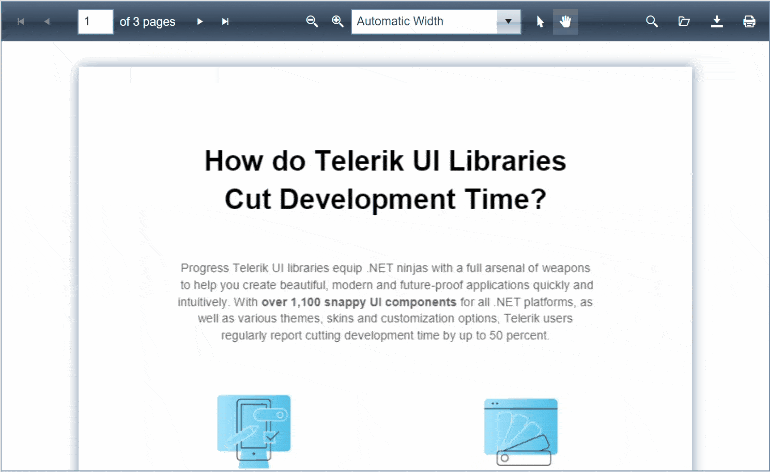 Telerik UI for ASP.NET AJAX RadPdfViewer Search Feature Telerik UI for ASP.NET AJAX RadPdfViewer Search Feature