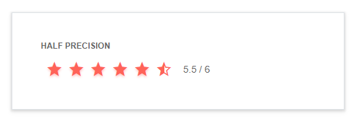Telerik UI for ASP.NET MVC Rating Half-Precision Telerik UI for ASP.NET MVC Rating Half-Precision