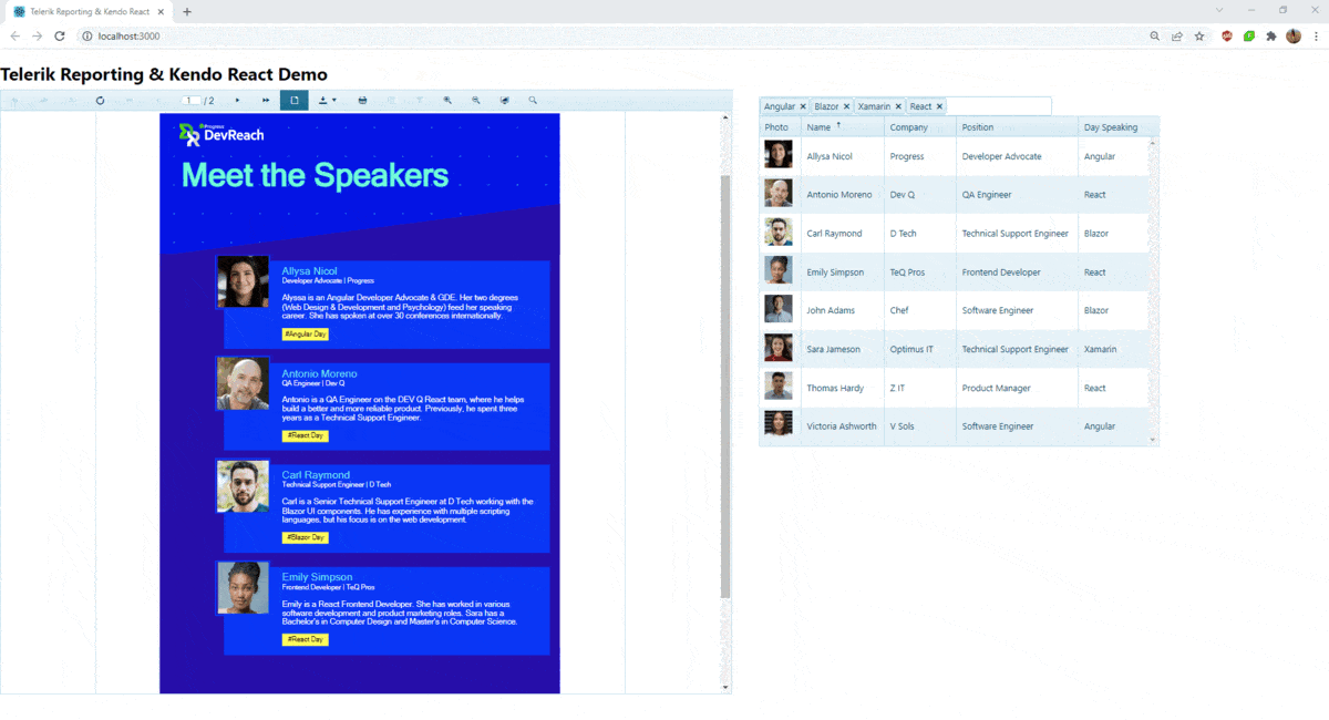 react-and-reporting react-and-reporting