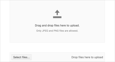 React External Drop Zone Component small