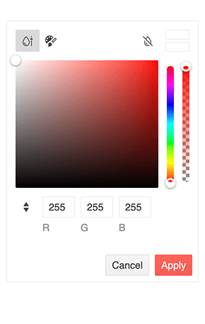 React FlatColorPicker component