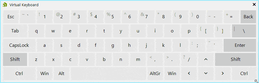 resize virtual keyboard resize