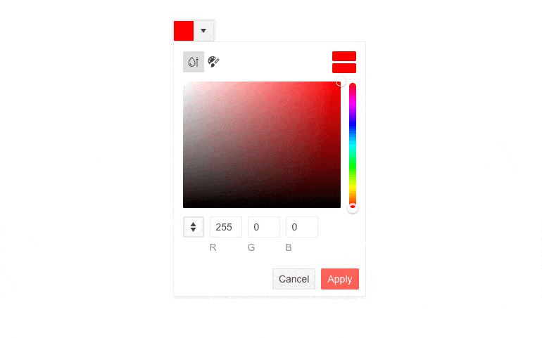 Telerik UI for ASP.NET MVC ColorPicker Component RGB-HEX Telerik UI for ASP.NET MVC ColorPicker Component RGB-HEX
