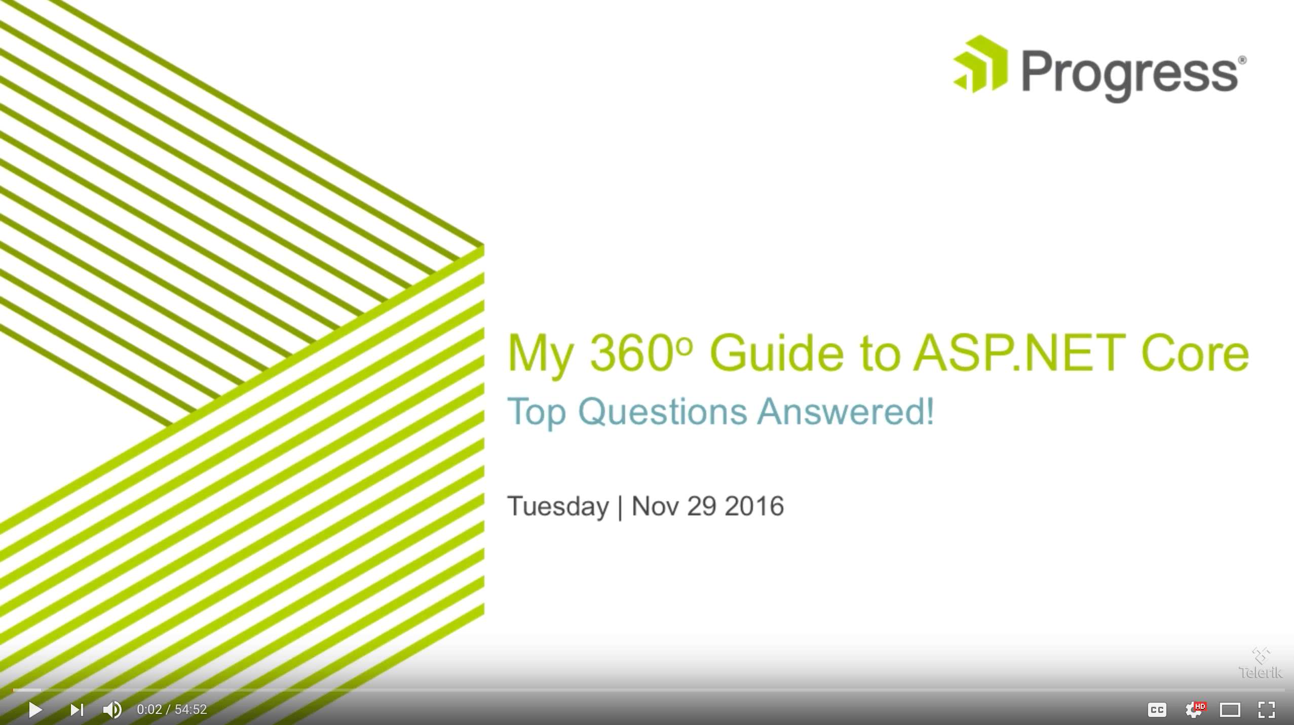 ASP.NET Core Webinar Recording ASP.NET Core Webinar Recording