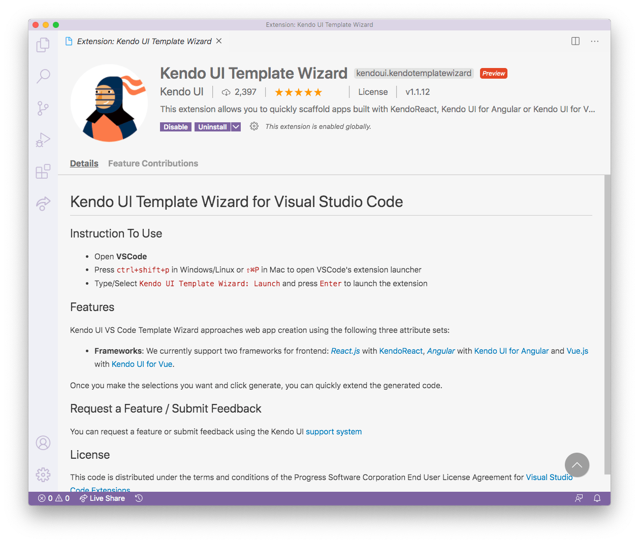 Kendo UI Template Wizard Screenshot Kendo UI Template Wizard