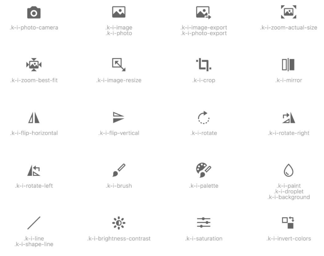 KendoReact Icon Library example KendoReact Icon Library example