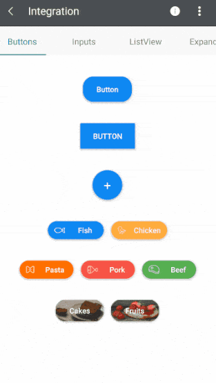 shadow-integration-example integration example showing shadow effect for other controls including buttons, listview, inputs, etc.