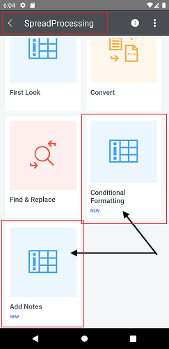 spread-processing-demos spread features