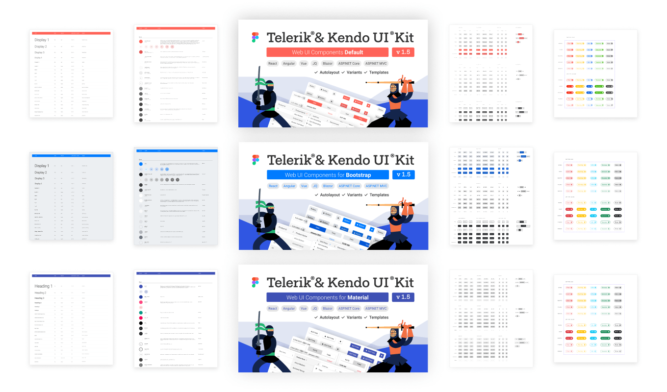 Telerik-Kendo-UI-Figma-kits-Material-Bootstrap-default Telerik and Kendo UI Design kits for Figma: Material, Bootstrap and Default theme