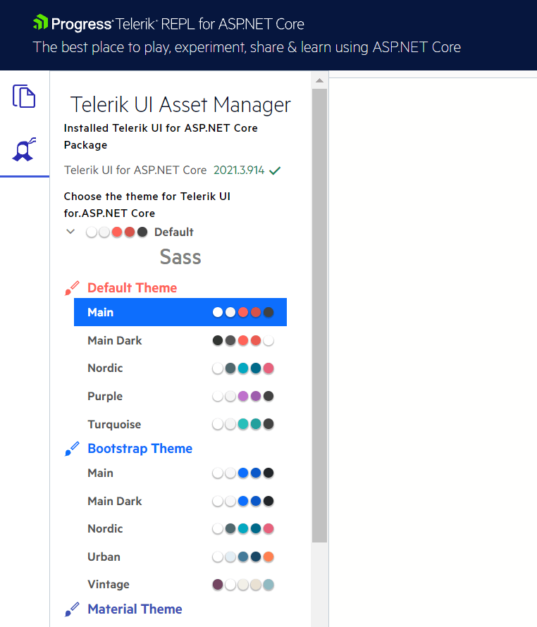 Telerik REPL NuGet and Theming Telerik REPL NuGet and Theming