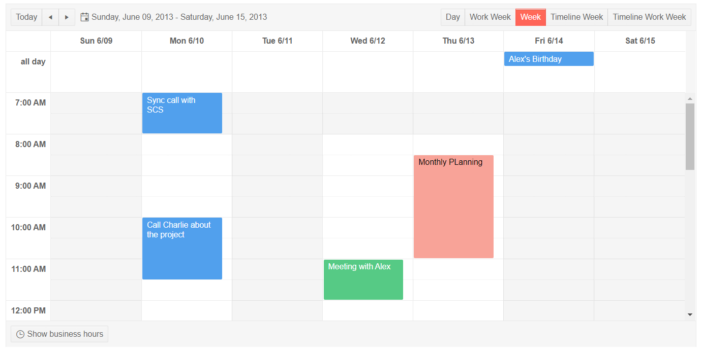 Telerik UI for ASP.NET MVC Non-Working Days Telerik UI for ASP.NET MVC Non-Working Days