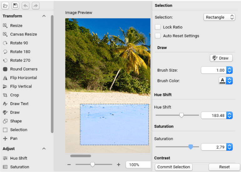 Telerik UI for WPF - ImageEditor - Selection (large image)