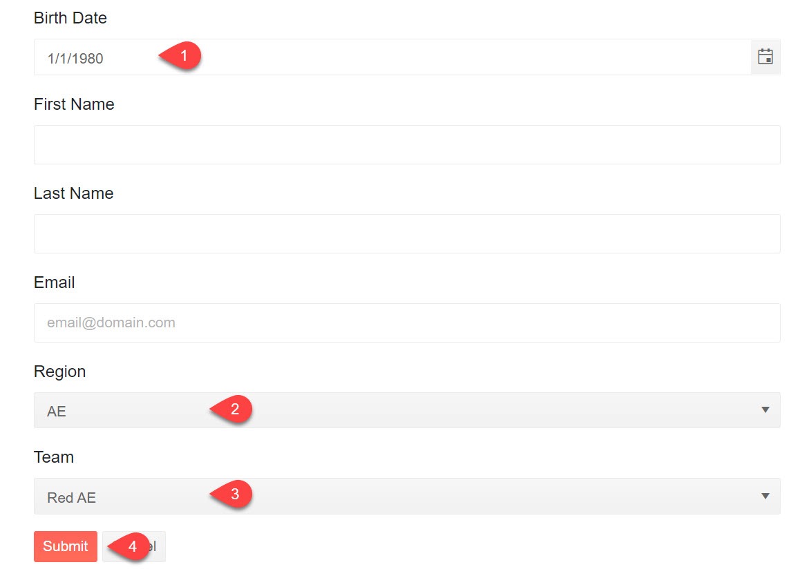 Blazor form under test Blazor form under test