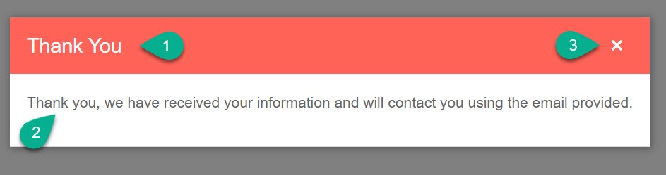 Blazor form under test, result