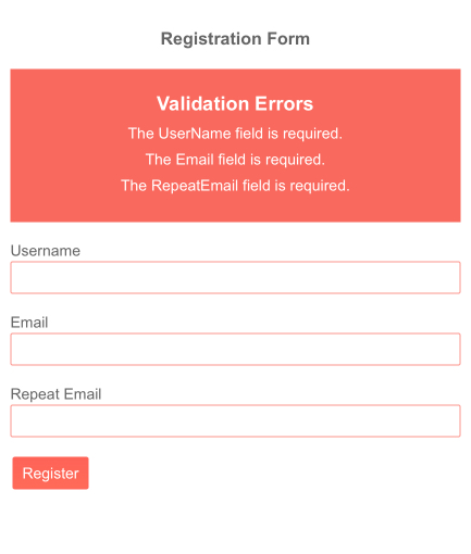 Telerik UI for Blazor Validation Summary Template Telerik UI for Blazor Validation Summary Template