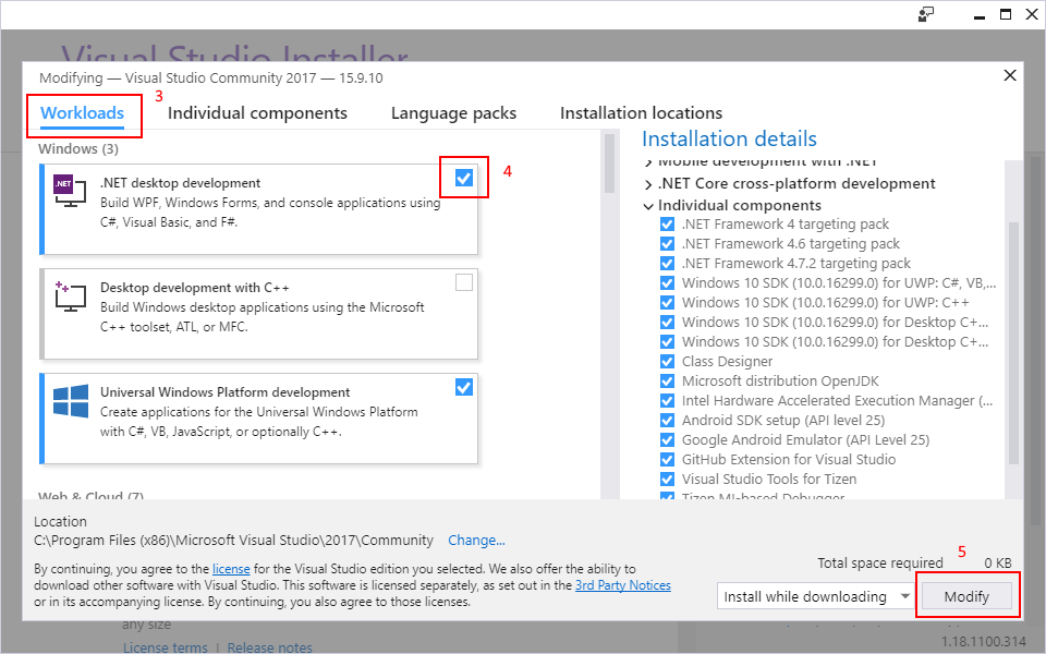 Visual Studio Installer Visual Studio Installer