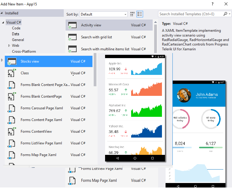 VSTemplates Visual Studio Predefined Templates