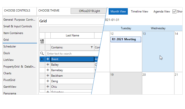 WinForms Office 2019 theme