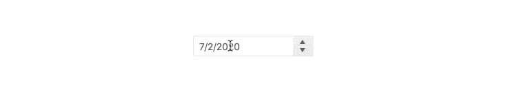 React DateInput – Spin Buttons, KendoReact UI Library