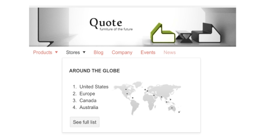 Menu Header