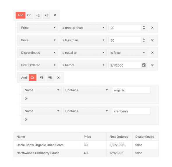 React Filter | KendoReact UI Library