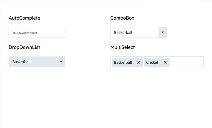 DemoDropdowns