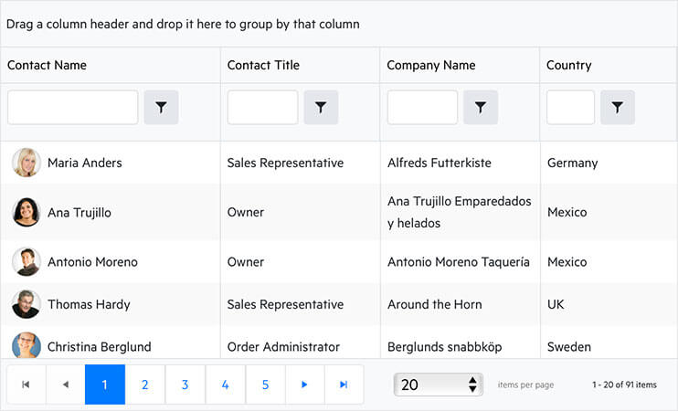 DemoGrid