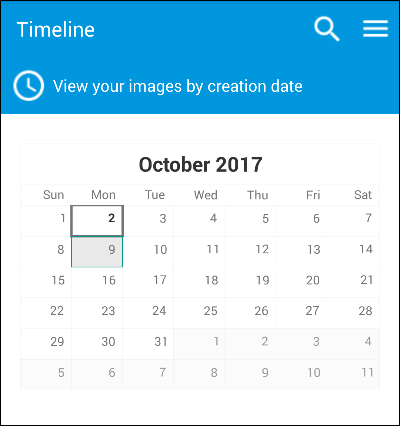 Telerik UI for Xamarin first calendar droid
