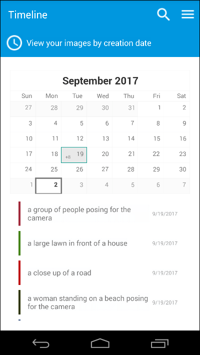Telerik UI for Xamarin next calendar droid