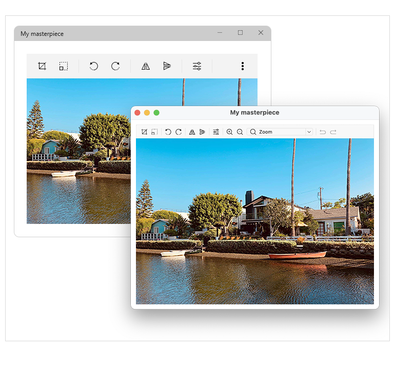 Image Editor Toolbar—Desktop (WinUI and MacCatalyst)