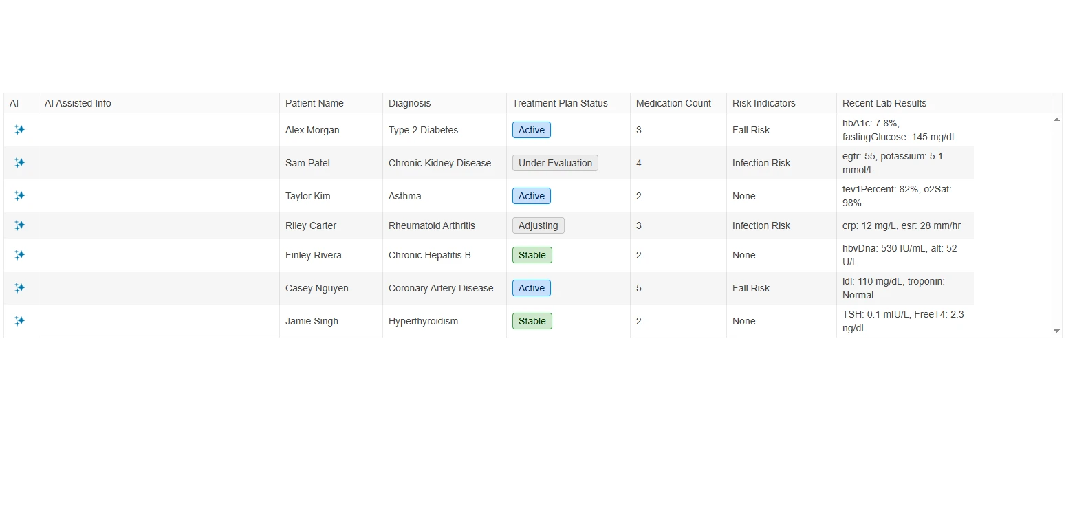 See AI Column Assistant screenshoot