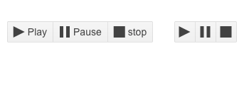 Telerik UI for ASP.NET Core Button Group - Icons