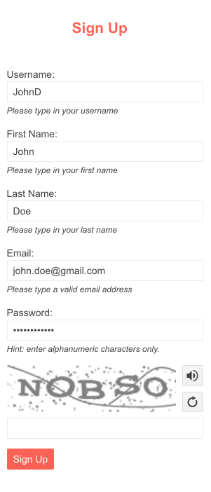 Telerik UI for ASP.NET Core Captcha Component Overview