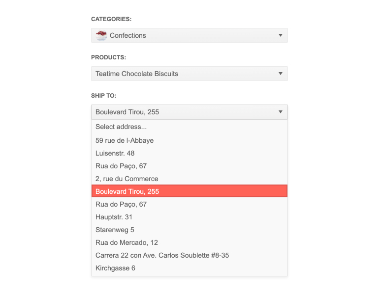 Telerik UI for ASP.NET Core DropDownList Overview