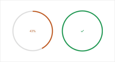 CircularProgressBar in UI for ASP.NET MVC