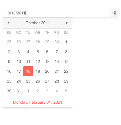 Telerik UI for ASP.NET MVC DatePicker - Overview