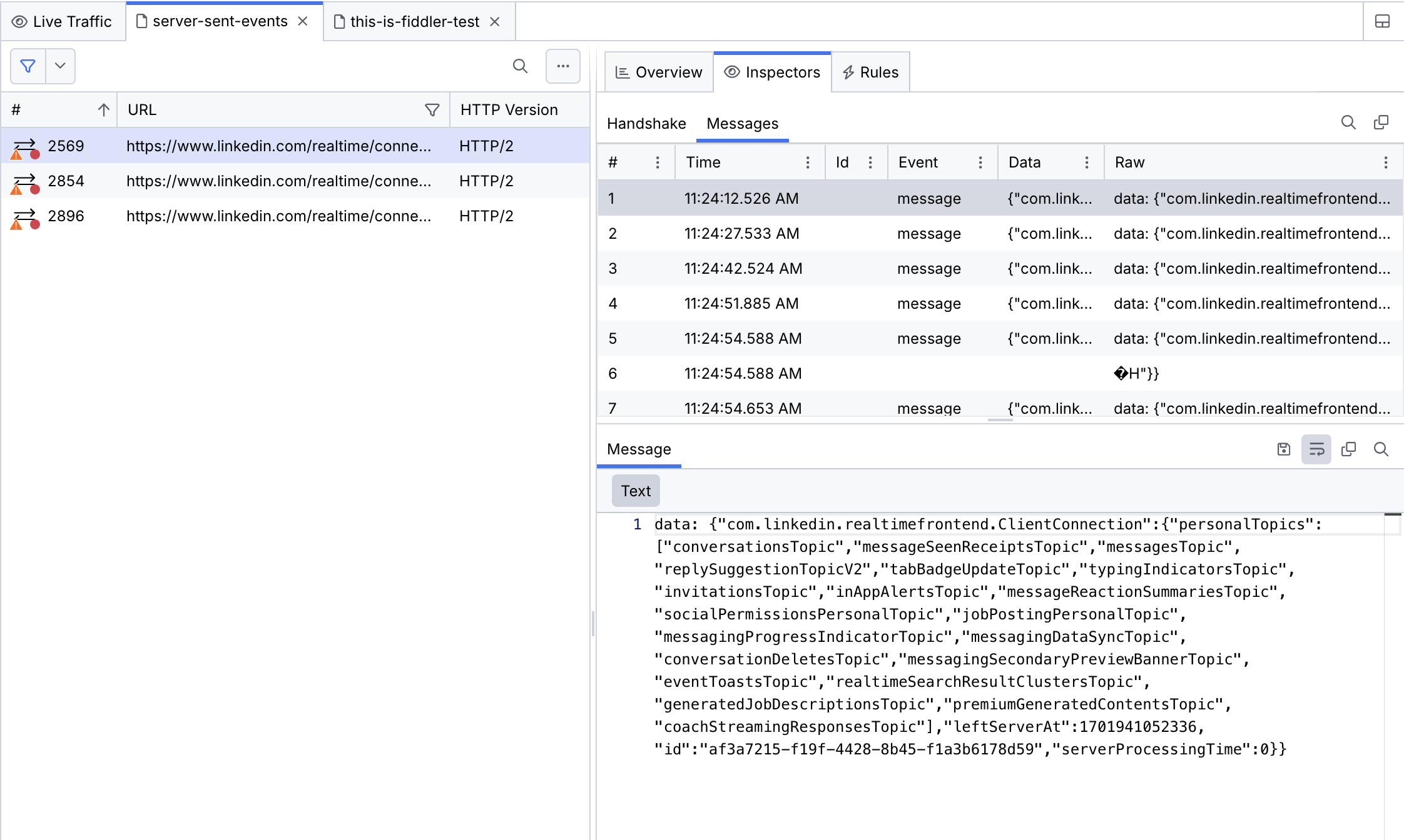 Fiddler Everywhere server sent-socketio-messagepack