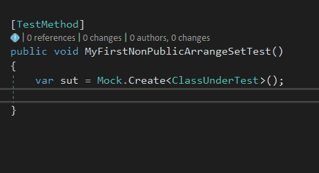 Support for Mocking Non-public Property Setters 